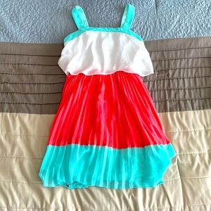 Adorable, IZ Byer Girl spring or summer dress light flowy size 10.